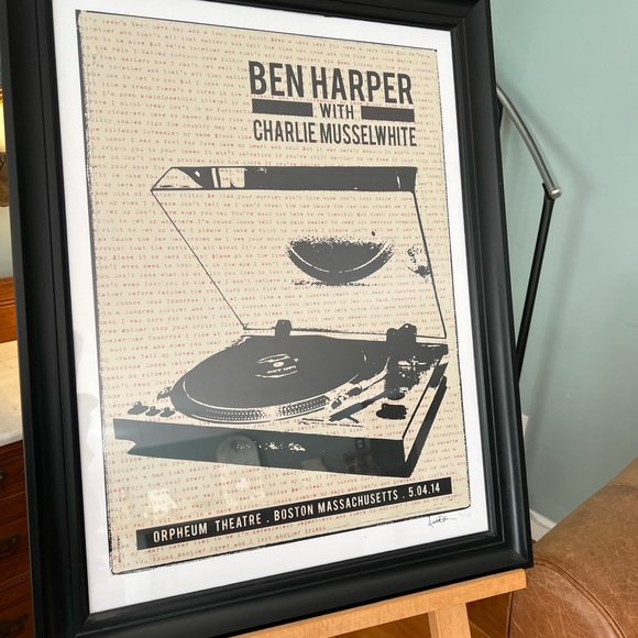 Ben Harper Poster Orpheum Theatre Boston